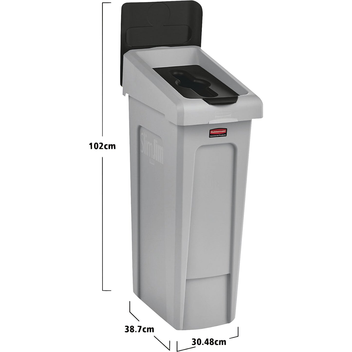 SLIM JIM® recyclable material station, starter set, capacity 87 l, 1+ items.