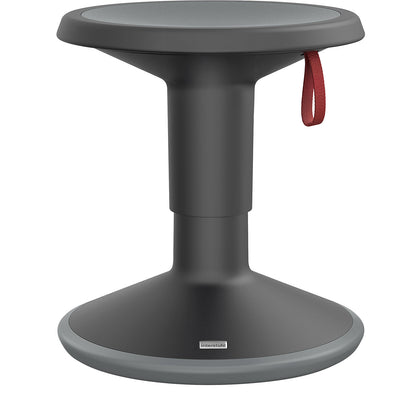 UP multifunctional stool, height adjustable 375 - 490 mm, black.