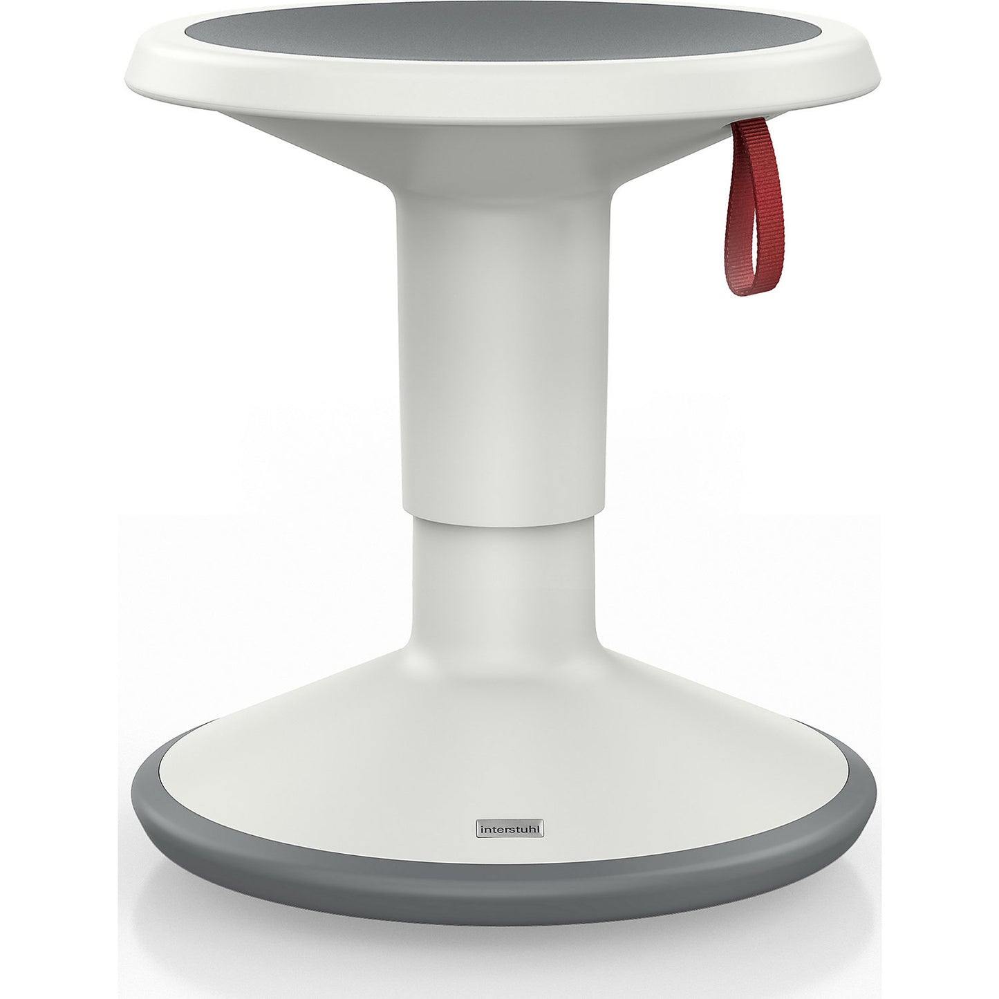 UP multifunctional stool, height adjustable 375 - 490 mm, grey white.