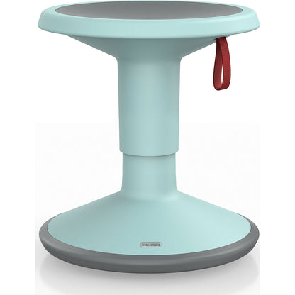 UP multifunctional stool, height adjustable 375 - 490 mm, pastel turquoise.