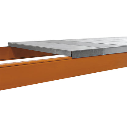 Shelf for pallet shelf unit, sheet steel panel shelf, for beam length (6 items x 300 mm) 1825 mm, shelf unit depth 900 mm.