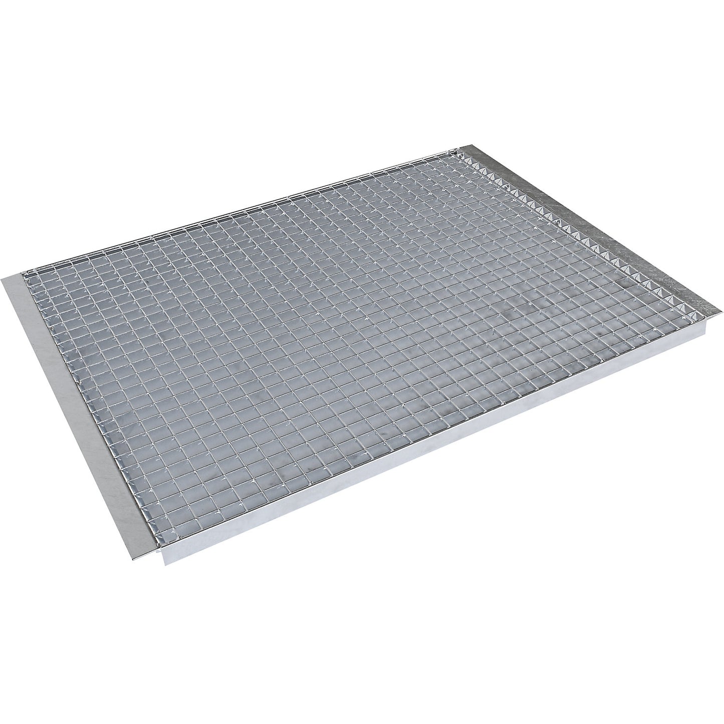 Shelf for pallet shelf unit, mesh grid shelf level, for beam length (3 items x 890 mm) 2700 mm, shelf unit depth 1100 mm.
