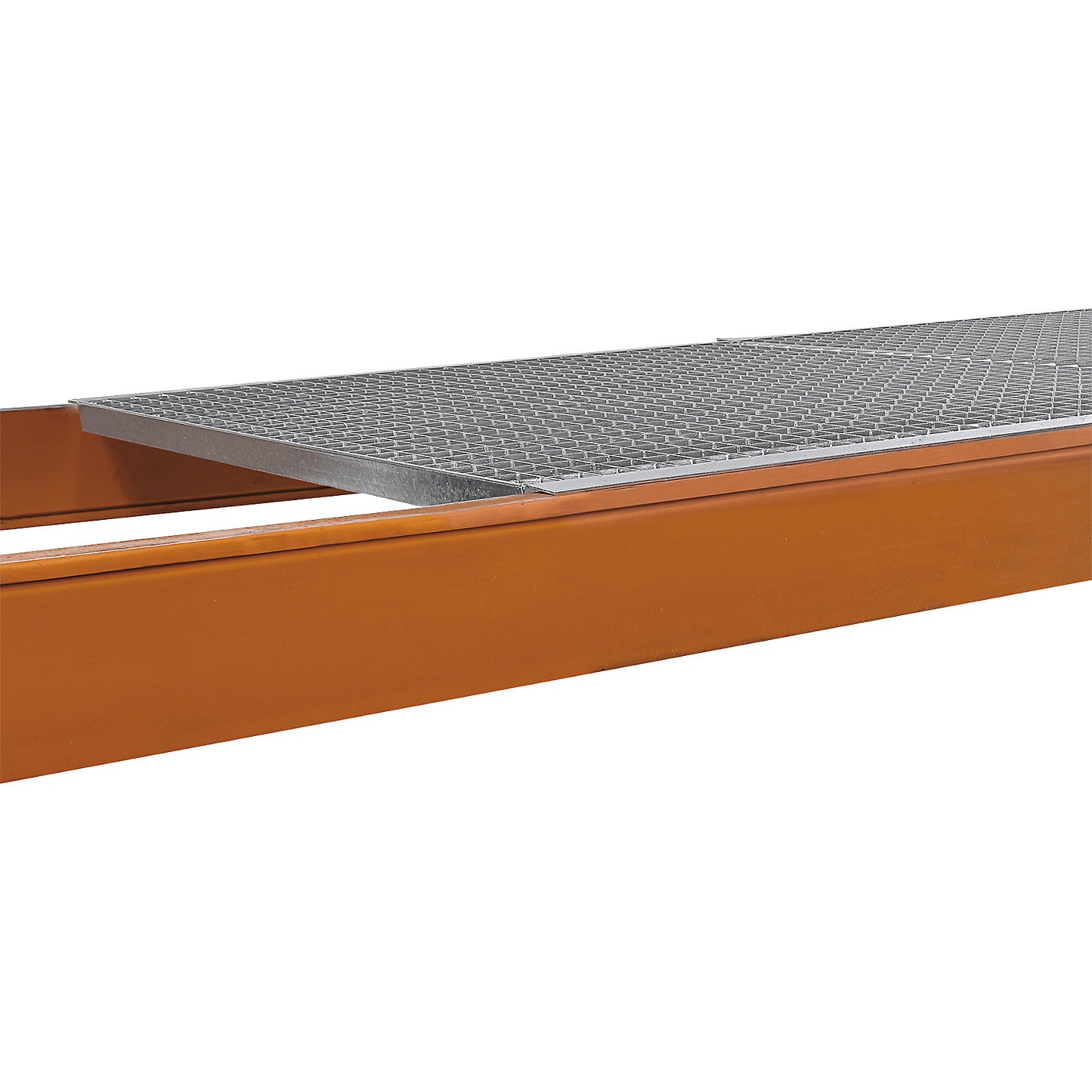 Shelf for pallet shelf unit, mesh grid shelf level, for beam length (3 items x 890 mm) 2700 mm, shelf unit depth 1100 mm.