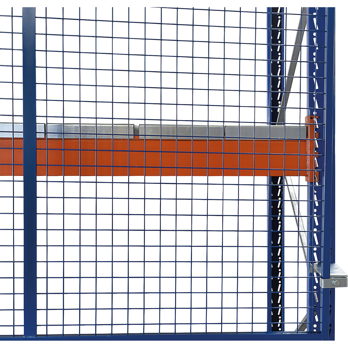 Mesh rear panel, blue, height 1000 mm, for beam length 1825 mm.