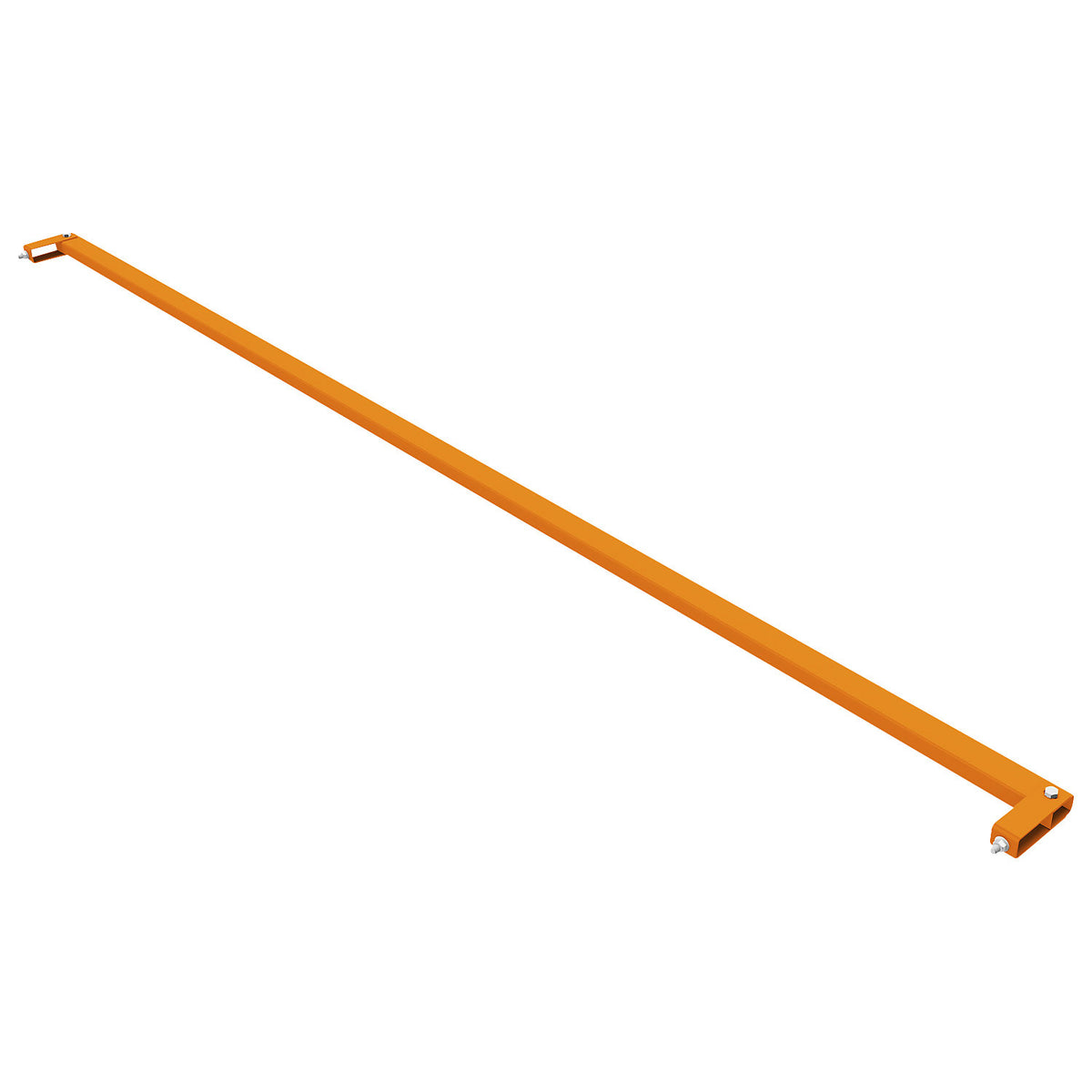 Push-through stop, incl. mounting material, length 2700 mm.