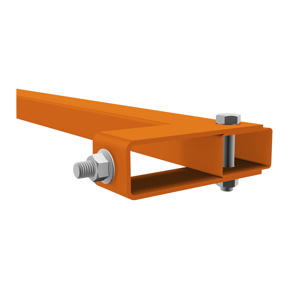 Push-through stop, incl. mounting material, length 2700 mm.