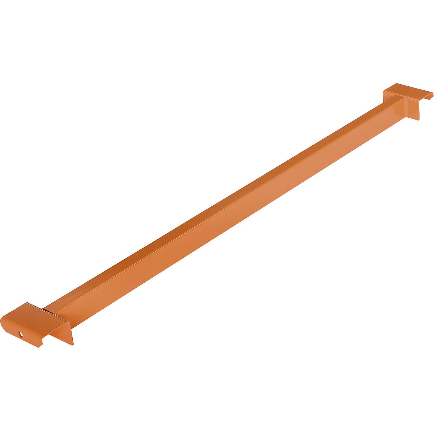 Beam support, orange, shelf unit depth 1100 mm.