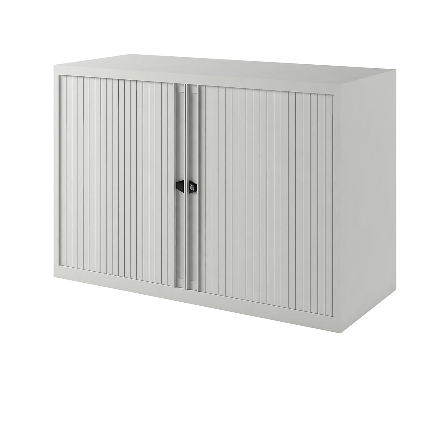 EURO roller shutter cupboard, width 1000 mm, 1 shelf, traffic white.