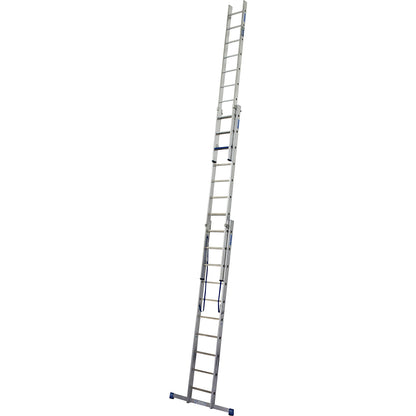 STABILO + S professional multi-purpose ladder, 3 parts, step-rung combination, 3 x 10 steps/rungs.