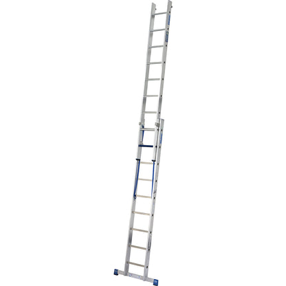 STABILO + S professional multi-purpose ladder, 2 parts, step-rung combination, 2 x 9 steps/rungs.