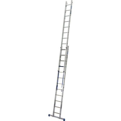 STABILO + S professional multi-purpose ladder, 2 parts, step-rung combination, 2 x 12 steps/rungs.