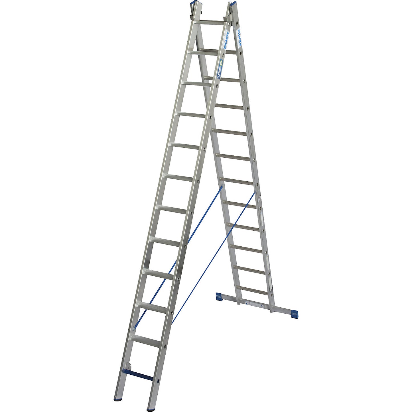 STABILO + S professional multi-purpose ladder, 2 parts, step-rung combination, 2 x 12 steps/rungs.