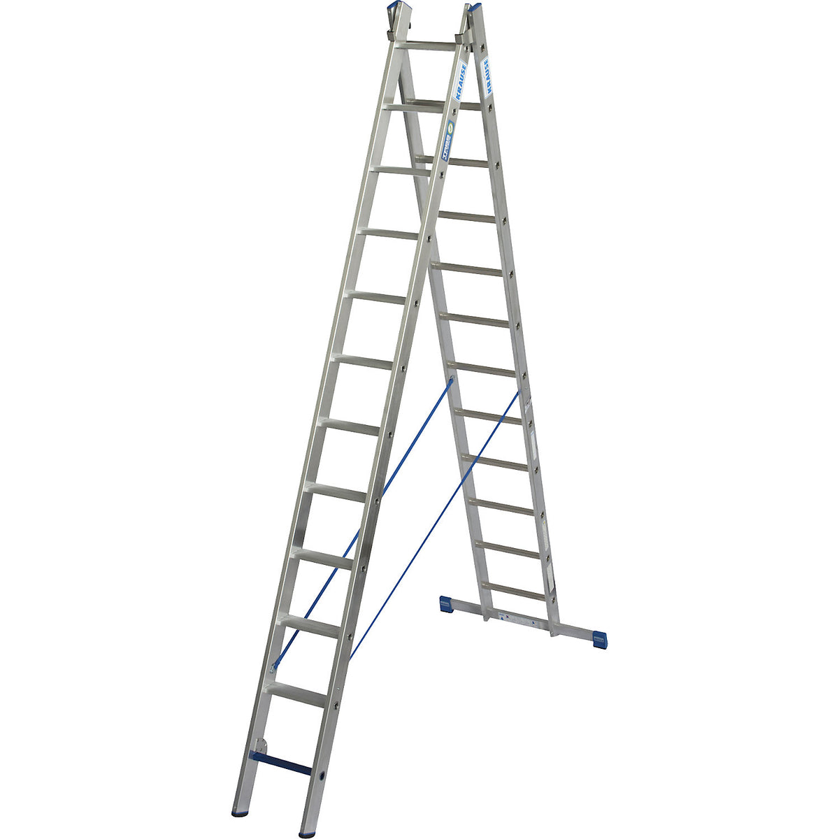 STABILO + S professional multi-purpose ladder, 2 parts, step-rung combination, 2 x 12 steps/rungs.