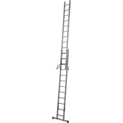 STABILO + S professional extension ladder, step-rung combination, 2 x 12 steps/rungs.