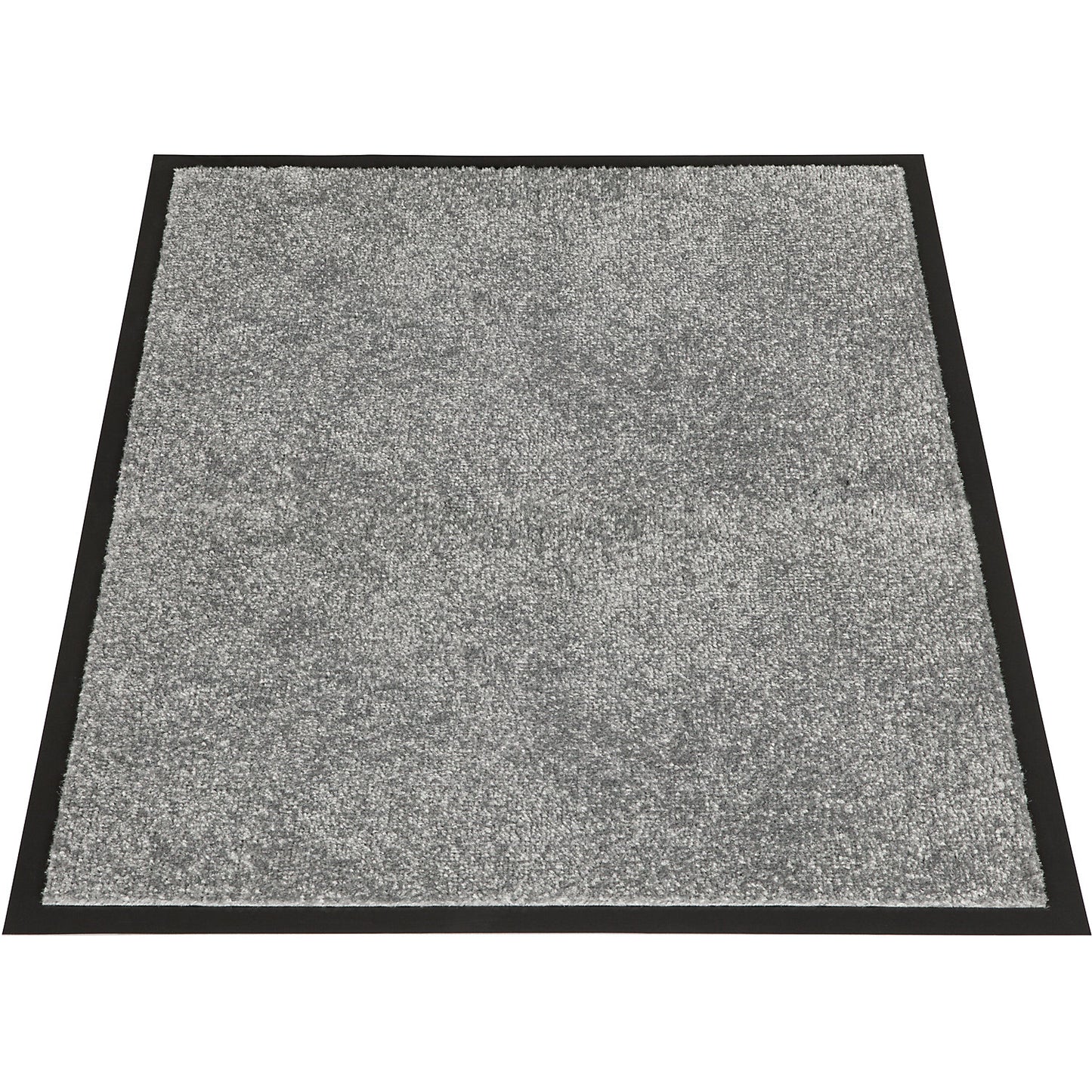 Entrance matting for indoor use, LxW 800 x 600 mm, light grey.