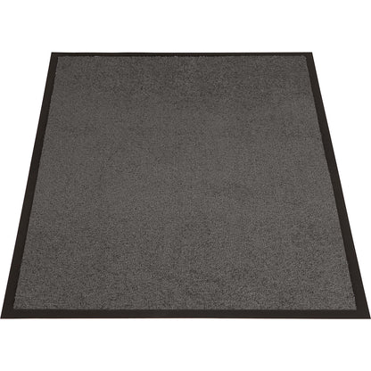 Entrance matting for indoor use, LxW 800 x 600 mm, dark grey.