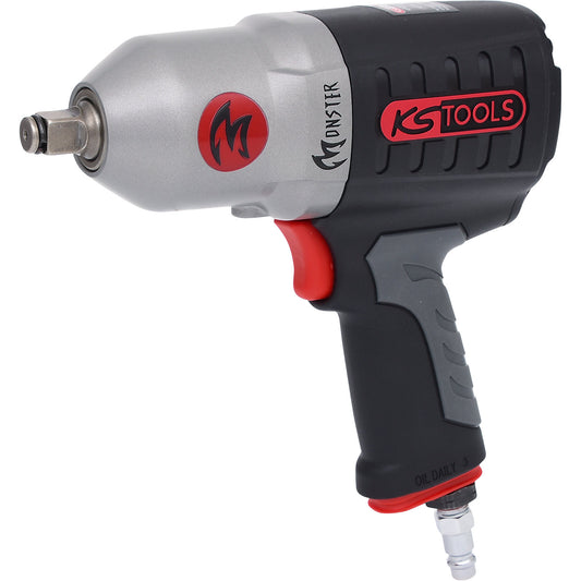 1/2'' MONSTER high power pneumatic impact wrench, 1690 Nm, 7930 rpm.
