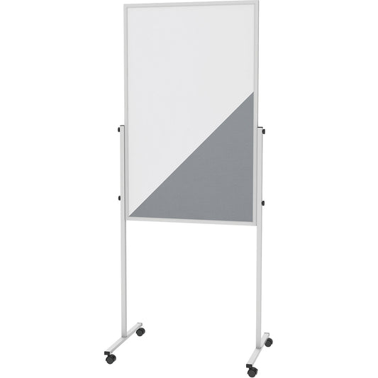 MAULsolid presentation board, whiteboard/grey felt, board HxW 1200 x 750 mm.