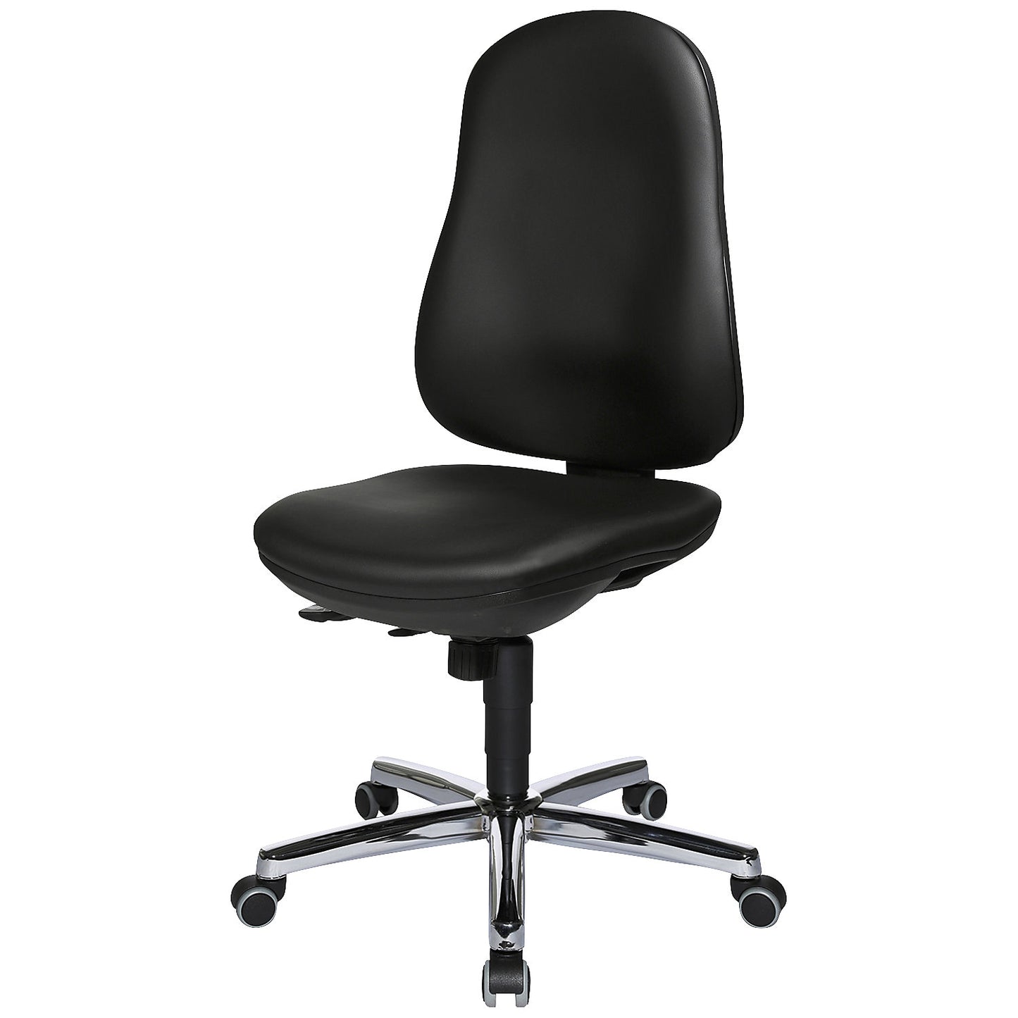SUPPORT SY swivel chair, vinyl cover, black.