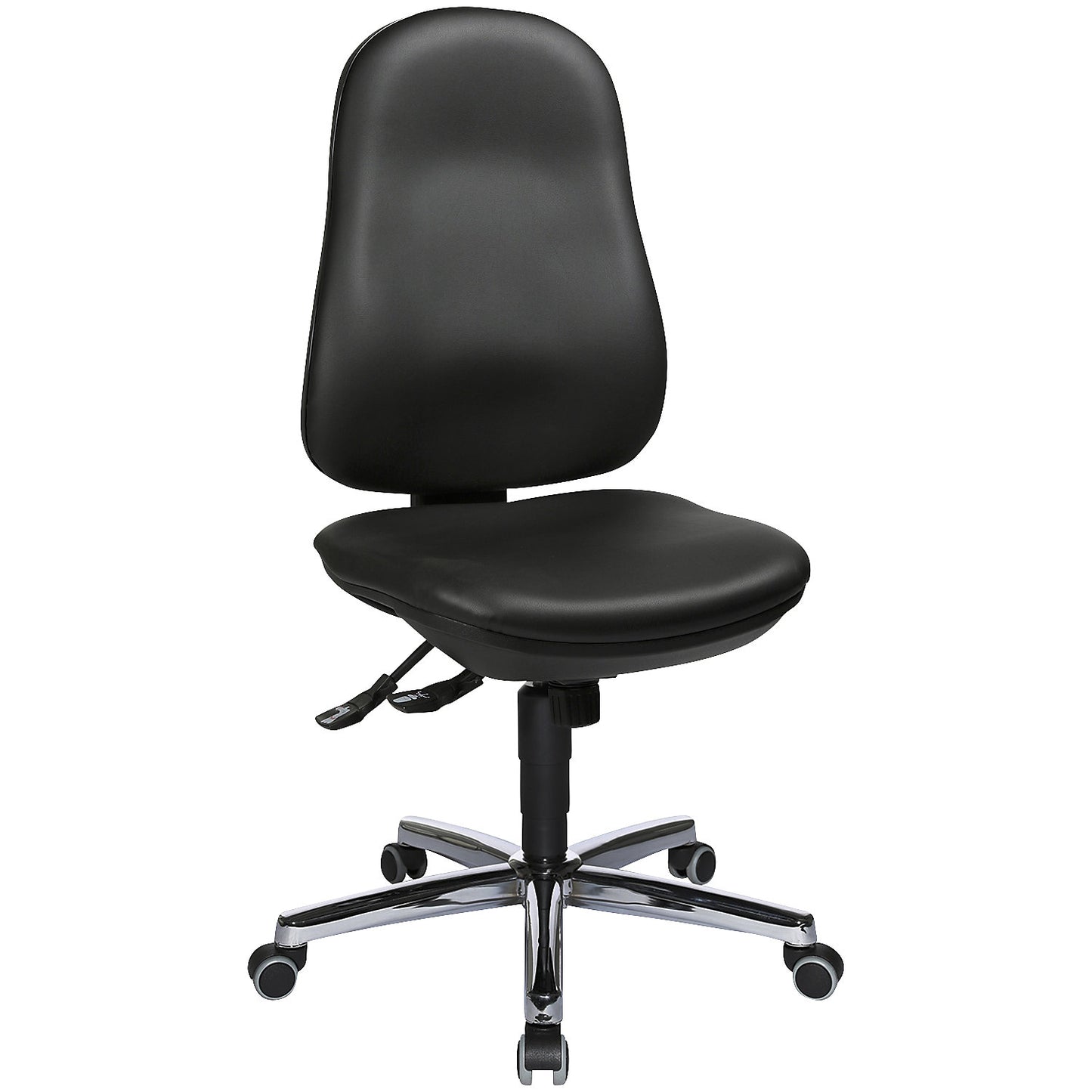 SUPPORT SY swivel chair, vinyl cover, black.