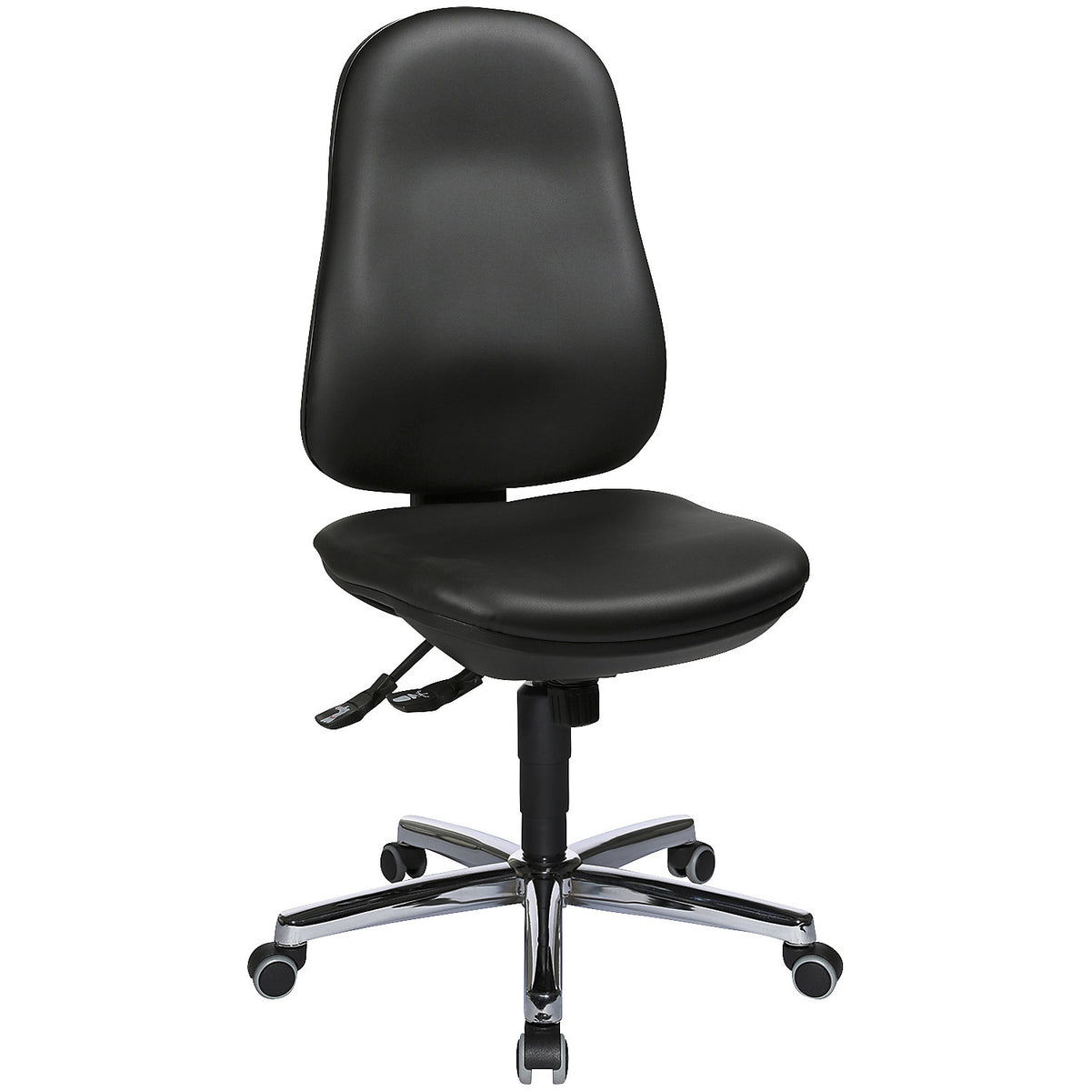 SUPPORT SY swivel chair, vinyl cover, black.