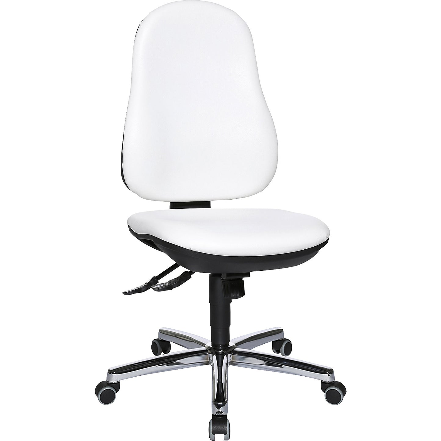 SUPPORT SY swivel chair, vinyl cover, white.