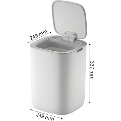 MORANDI sensor-operated waste bin, capacity 12 l, hands free, white.