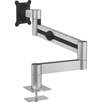 Monitor holder with arm for 1 monitor, HxWxD 470 x 345 x 120 mm, through-desk mounting.
