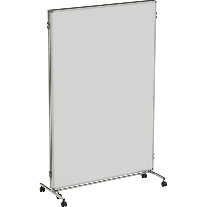 Presentation board/partition, mobile, folding, for writing on, magnetic, resistant to disinfectants, HxWxD 1905 x 1218/3664 x 500 mm.