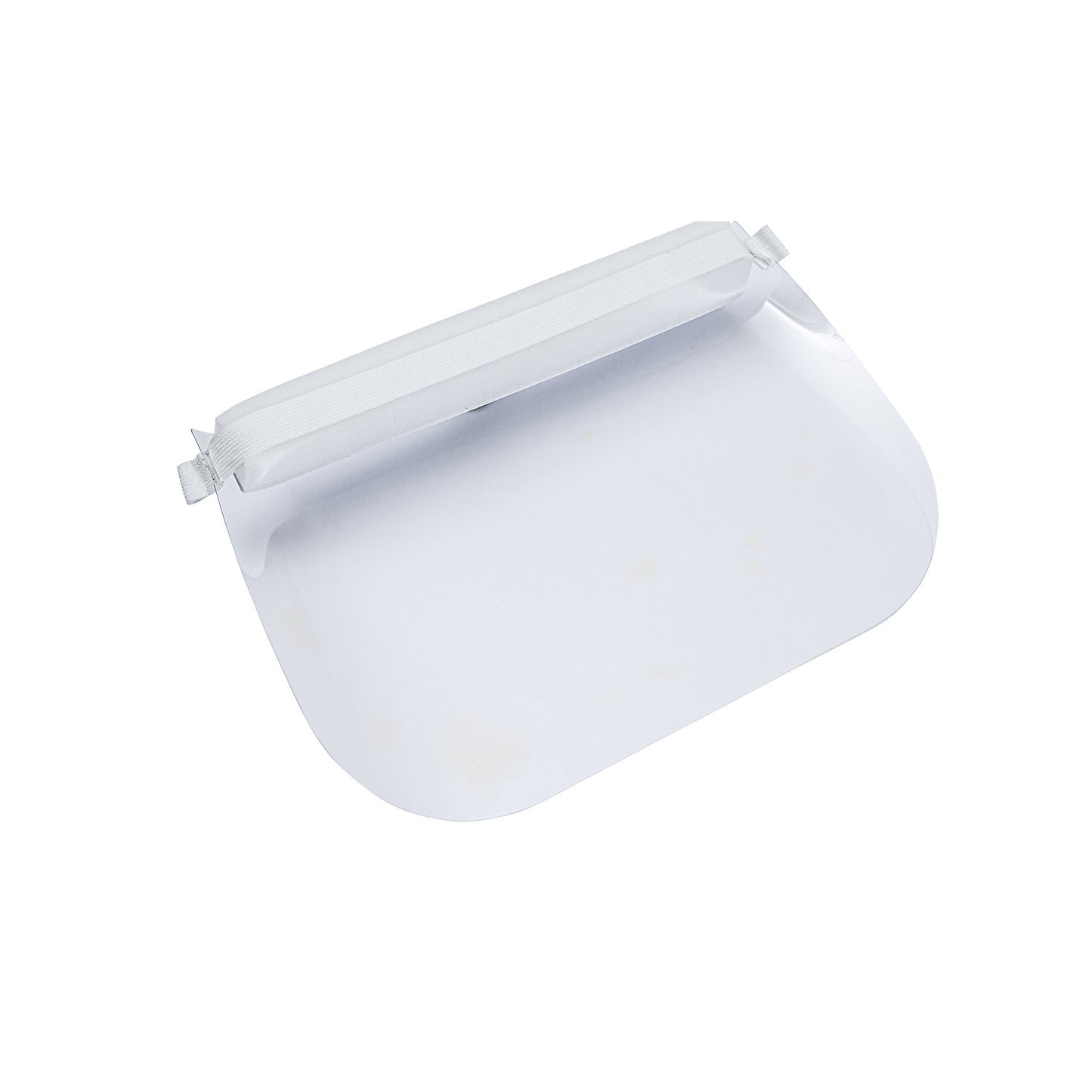 Face protection, with forehead pad, pack of 10, transparent/blue.