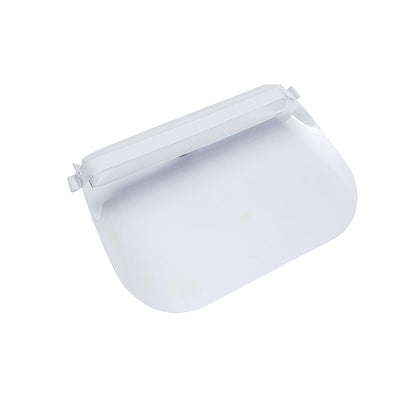 Face protection, with forehead pad, pack of 10, transparent/blue.
