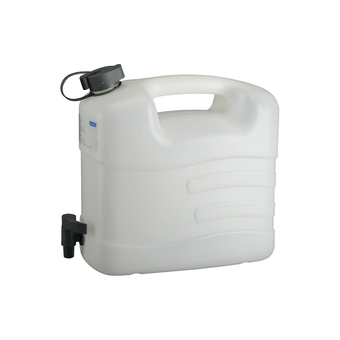 Water canister with drain tap, 10 litres, pack of 5, LxWxH 348 x 174 x 319 mm.