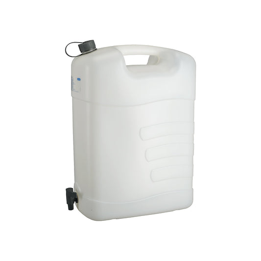 Water canister with drain tap, 35 litres, pack of 5, LxWxH 415 x 248 x 537 mm.