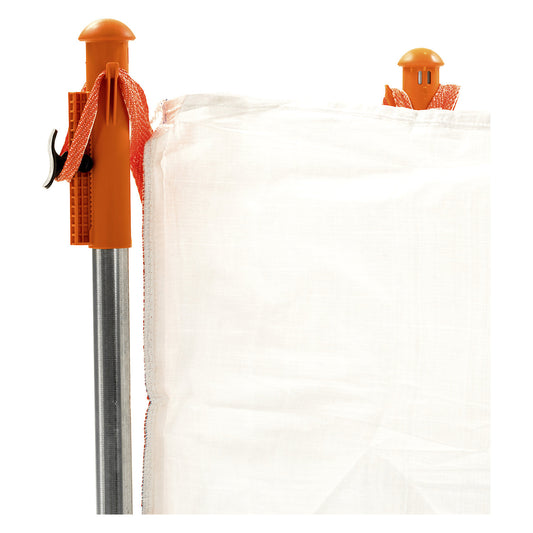 Locking head stand, for big-bag pallet, height 1350 mm, pack of 4.
