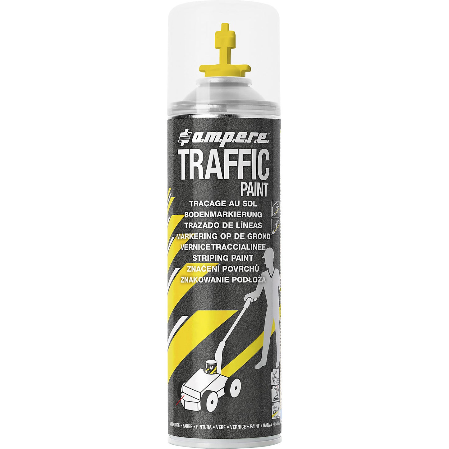 Traffic Paint® marking paint, contents 500 ml, pack of 12, yellow.