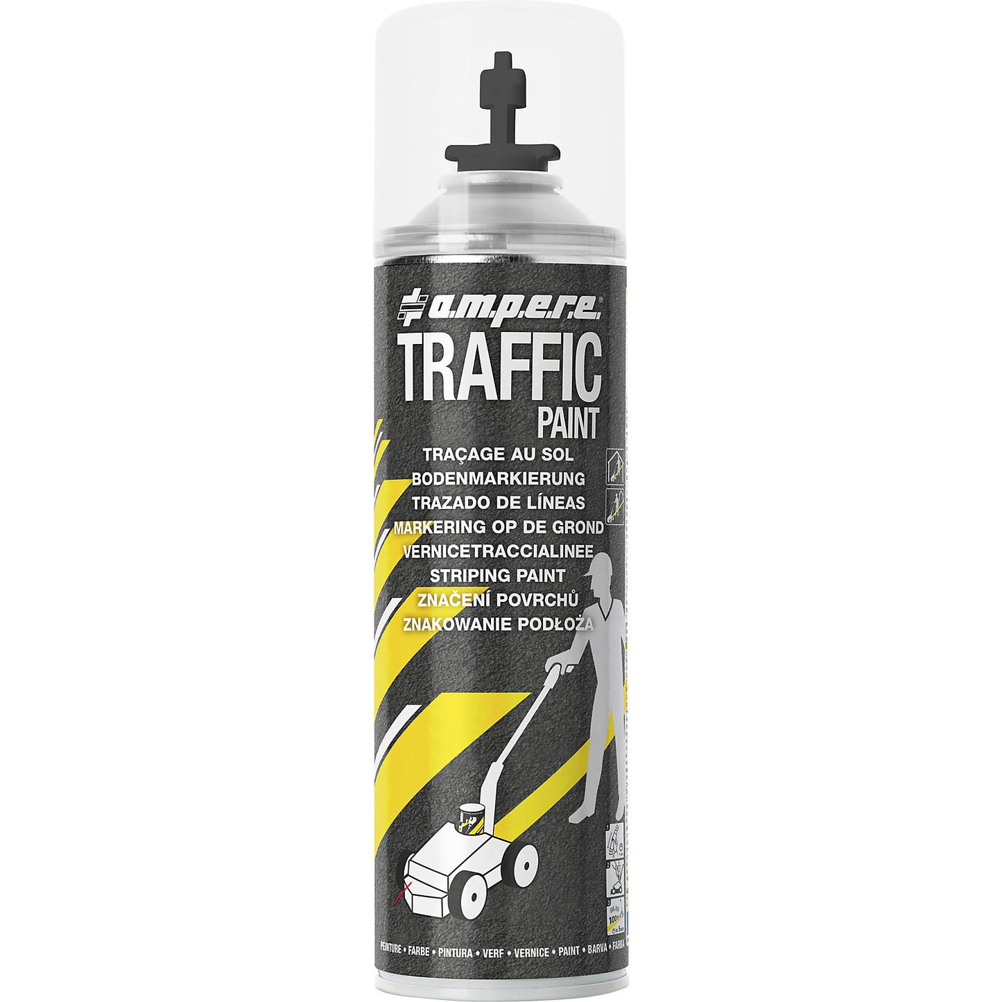 Traffic Paint® marking paint, contents 500 ml, pack of 12, black.