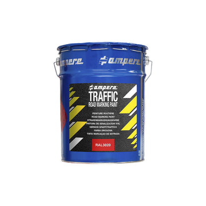 Road marking paint, 5 kg pail, red.