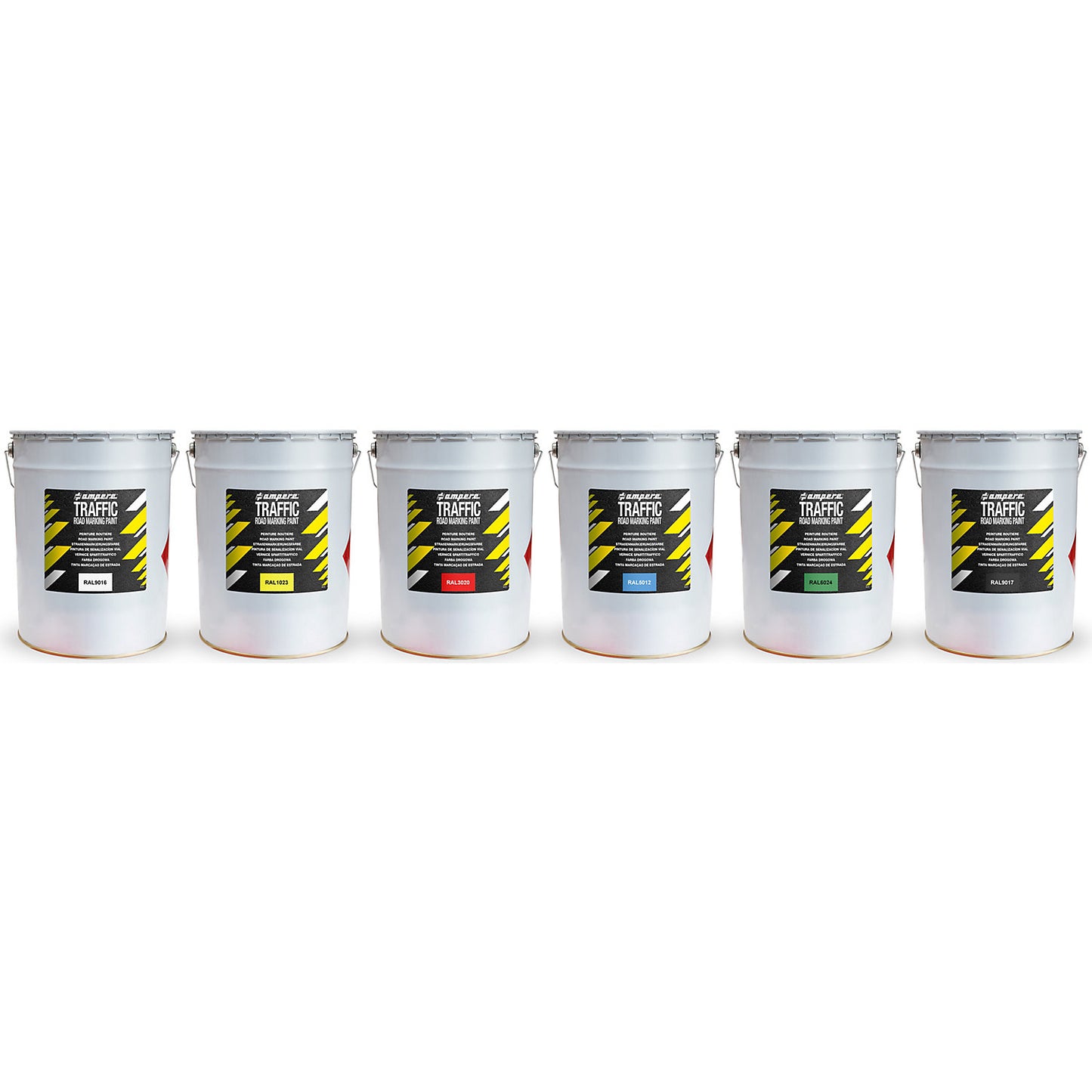 Road marking paint, 25 kg pail, yellow.