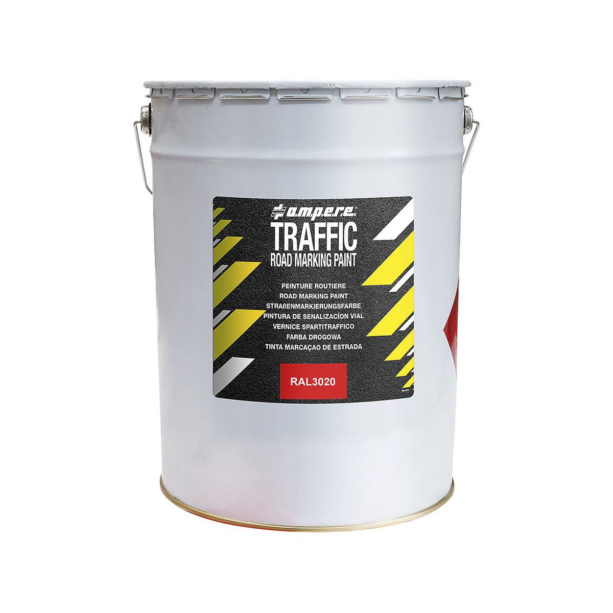 Road marking paint, 25 kg pail, red.