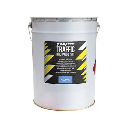 Road marking paint, 25 kg pail, blue.