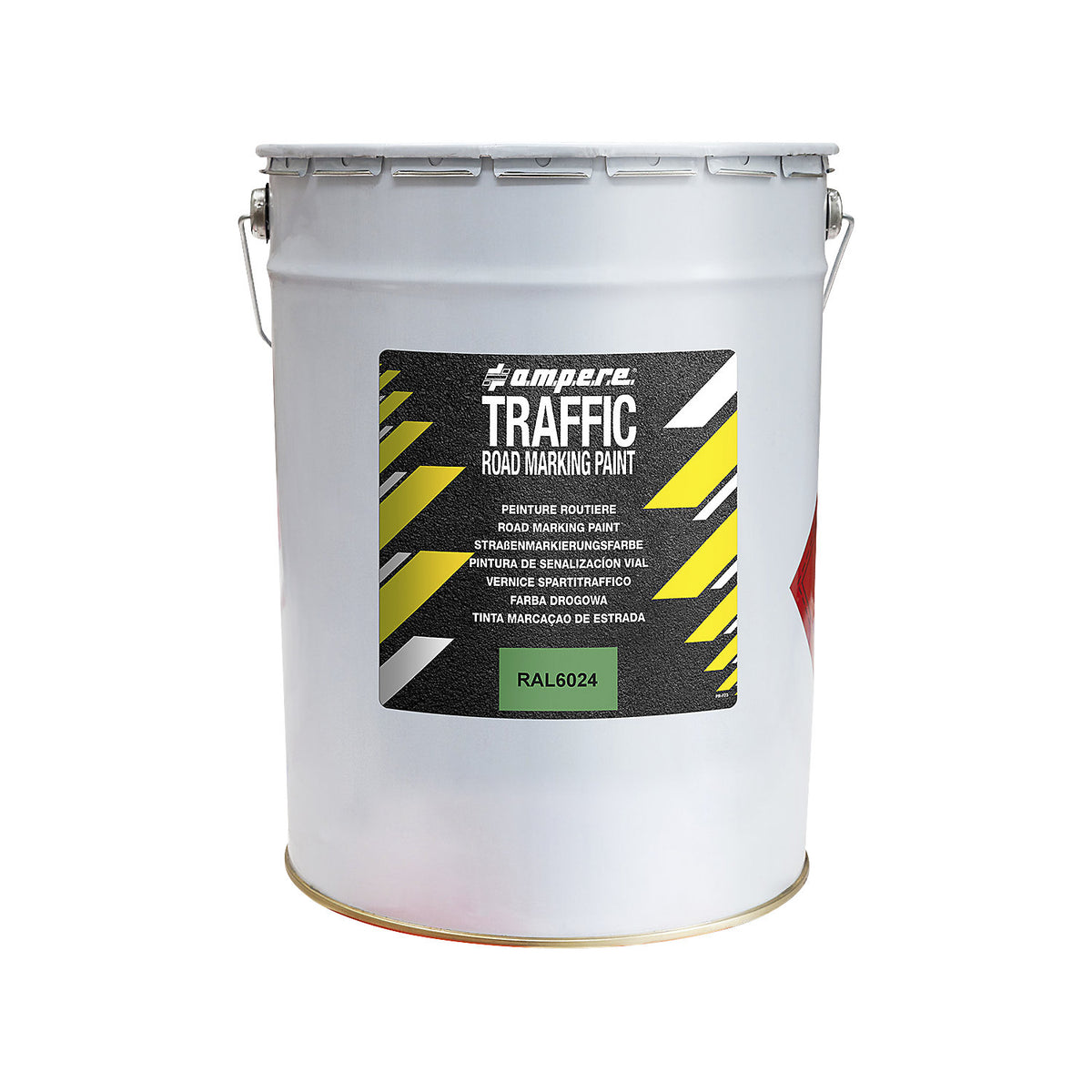 Road marking paint, 25 kg pail, green.