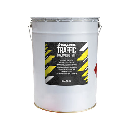 Road marking paint, 25 kg pail, black.