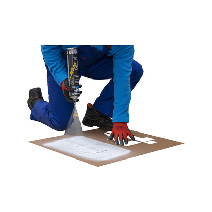 Stencil set, footprint, 12 stencils, cardboard.