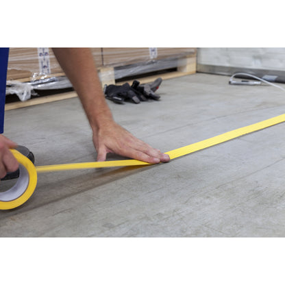 Floor marking tape, width 50 mm, white.