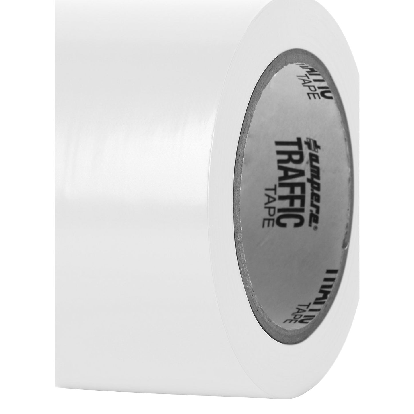 Floor marking tape, width 75 mm, white.