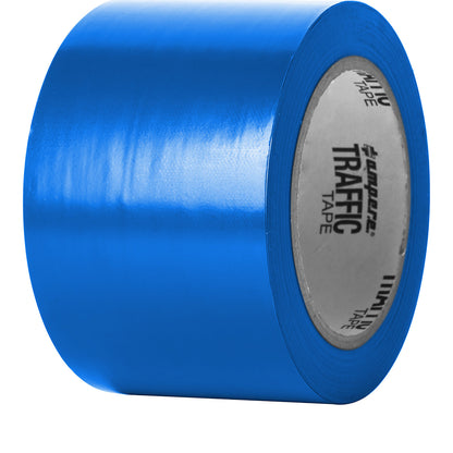Floor marking tape, width 75 mm, blue.