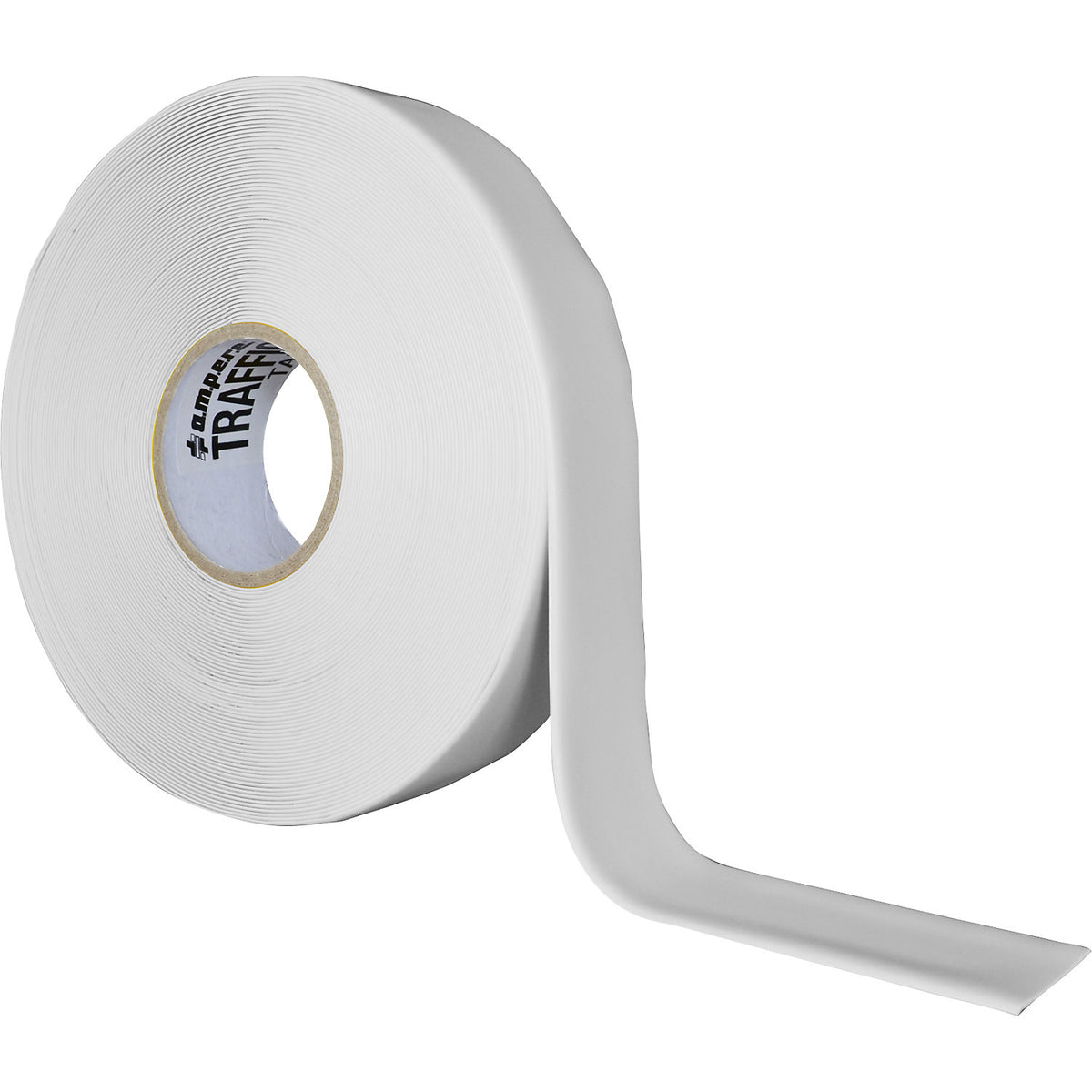 Floor marking tape, extra strong, width 50 mm, white.