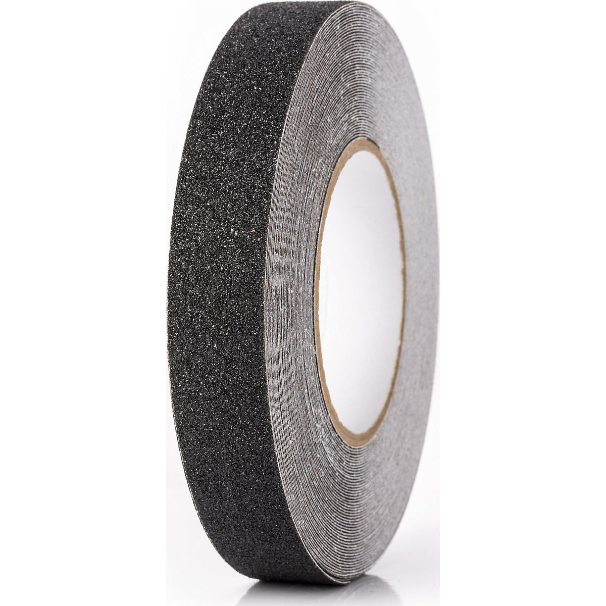 Floor marking tape, anti-slip, width 25 mm, black.
