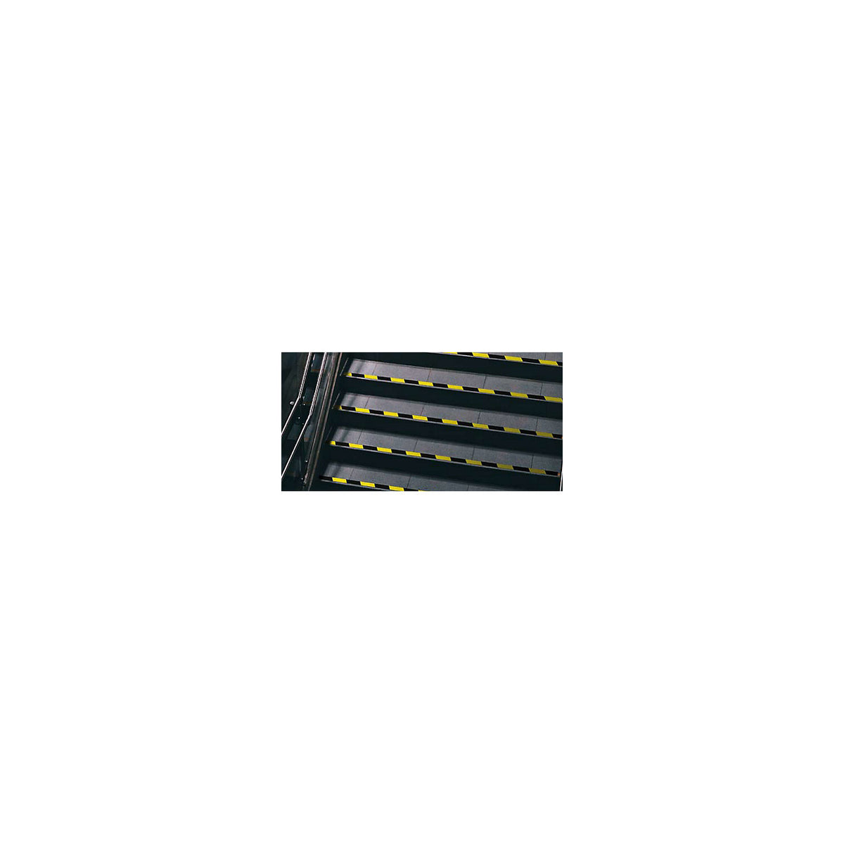 Floor marking tape, anti-slip, width 25 mm, black.