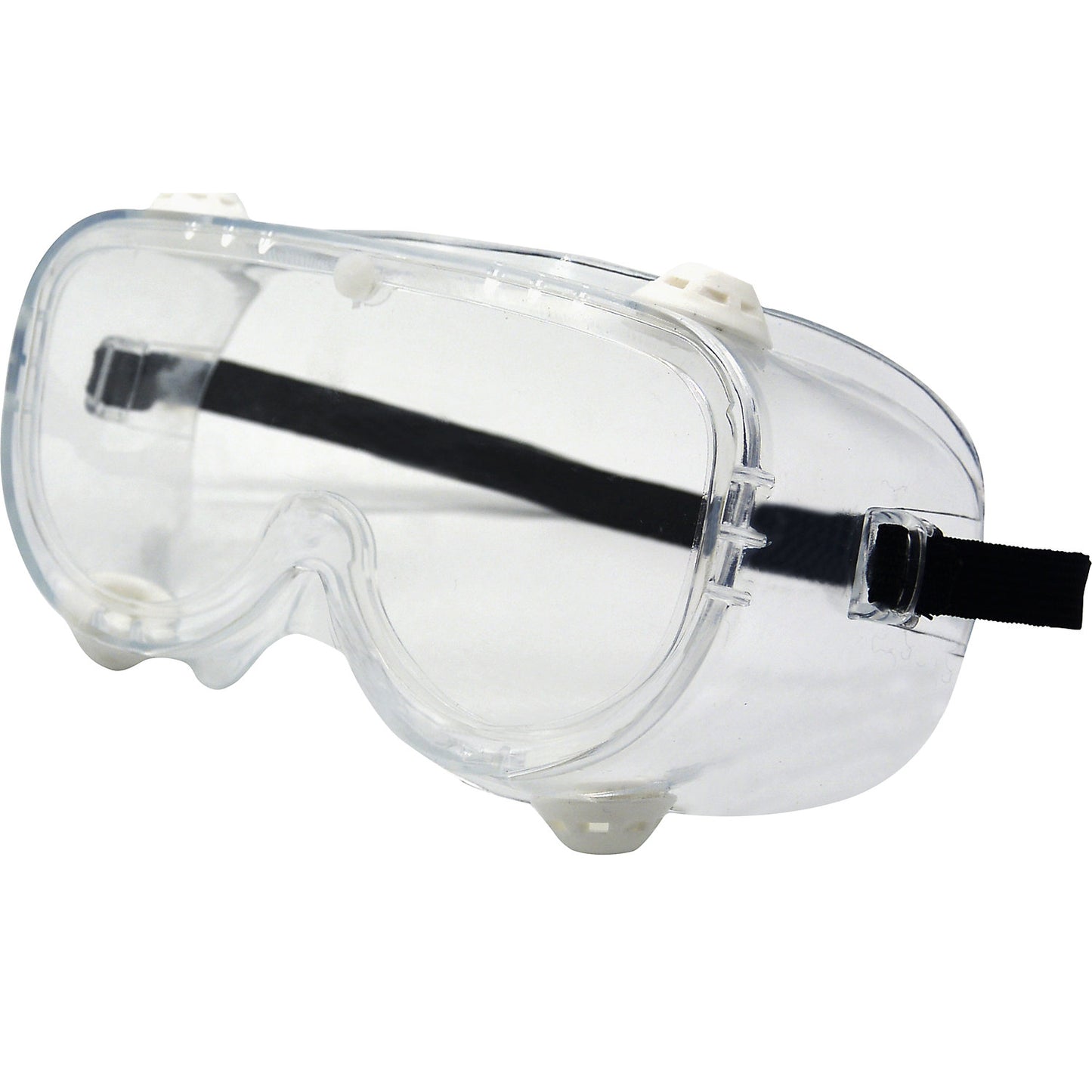 Full vision protective goggles EN 166 (pack of 10 or 200 pieces), with ventilation valve, transparent, pack of 200.